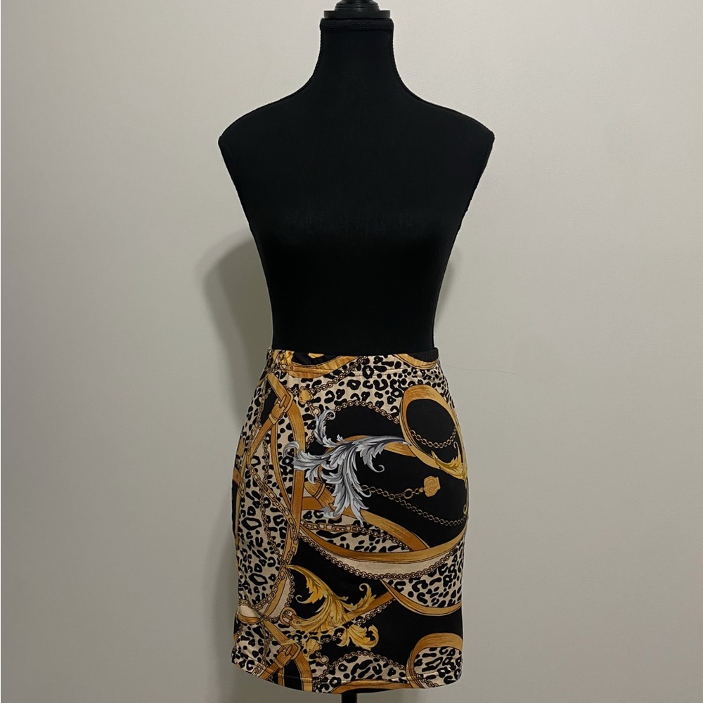 Chain Print Skirt